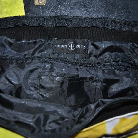 Robin Ruth Canada Shoulder Bag Black Yellow - Picture 6 of 8